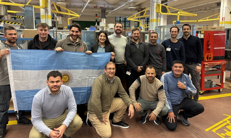 Segunda línea blíster completa con destino San Juan, Argentina